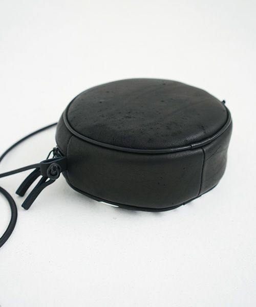 macromauro マクロマウロ.NO LETTER BAG CIRCLE S [BLACK]_