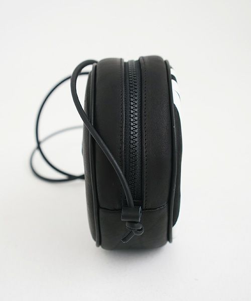 macromauro マクロマウロ.NO LETTER BAG CIRCLE S [BLACK]_