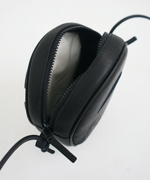 macromauro マクロマウロ.NO LETTER BAG CIRCLE S [BLACK]_