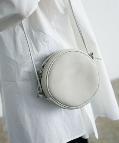 macromauro マクロマウロ.NO LETTER BAG CIRCLE S [GREY]_