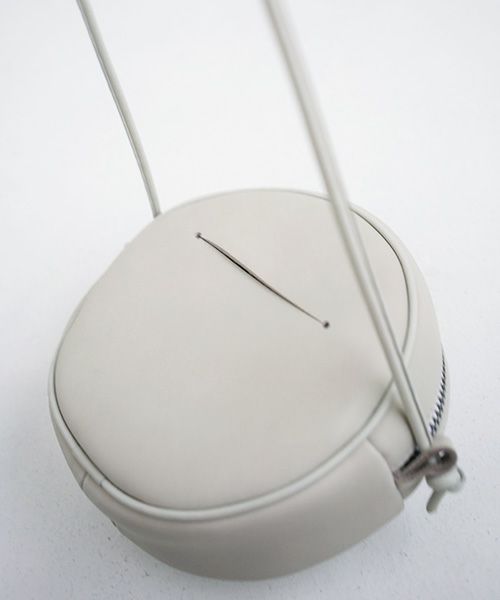 macromauro マクロマウロ.NO LETTER BAG CIRCLE S [GREY]_