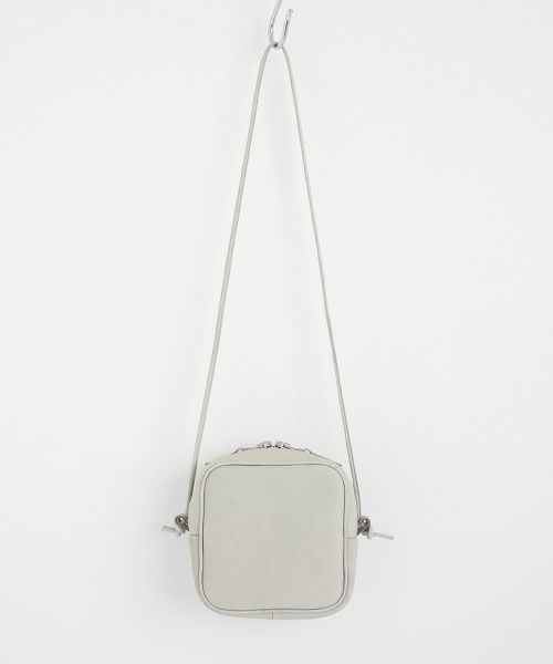 macromauro マクロマウロ.NO LETTER BAG SQUARE S [GREY]_