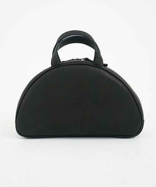 macromauro マクロマウロ.NO LETTER BAG SEMICIRCLE [BLACK]_