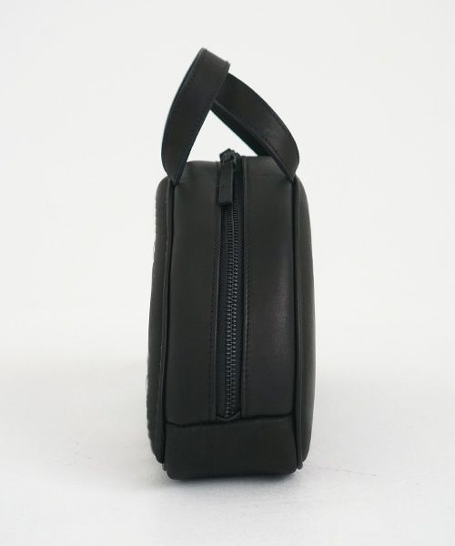 macromauro マクロマウロ.NO LETTER BAG SEMICIRCLE [BLACK]_