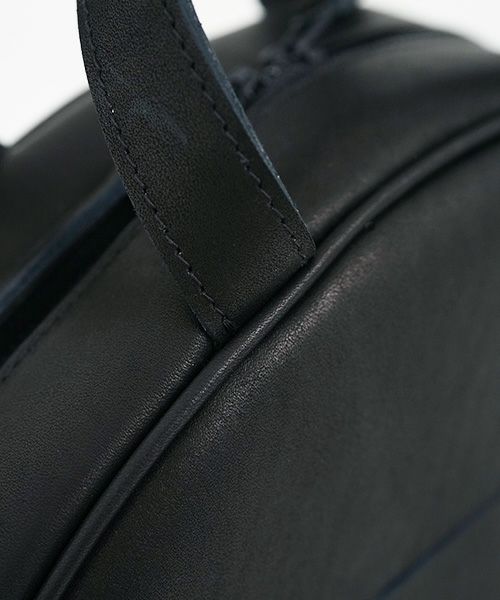 macromauro マクロマウロ.NO LETTER BAG SEMICIRCLE [BLACK]_