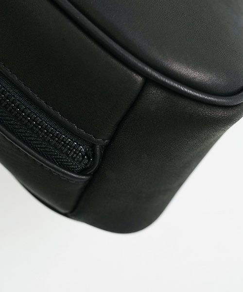 macromauro マクロマウロ.NO LETTER BAG SEMICIRCLE [BLACK]_