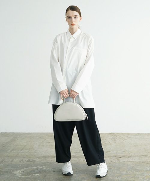 macromauro マクロマウロ.NO LETTER BAG SEMICIRCLE [GREY]_