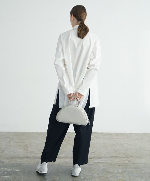 macromauro マクロマウロ.NO LETTER BAG SEMICIRCLE [GREY]_