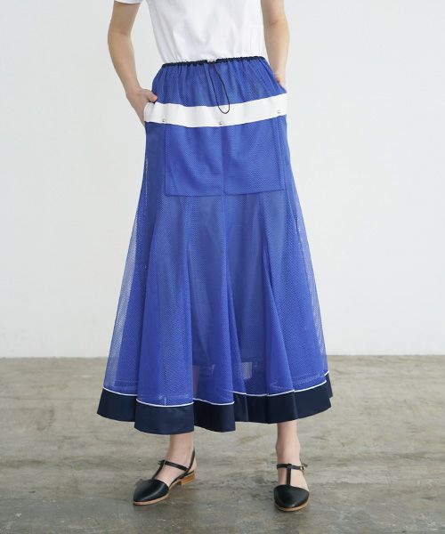 SWANLAKE スワンレイク .メッシュチューリップスカート [SK-1251/BLUE]