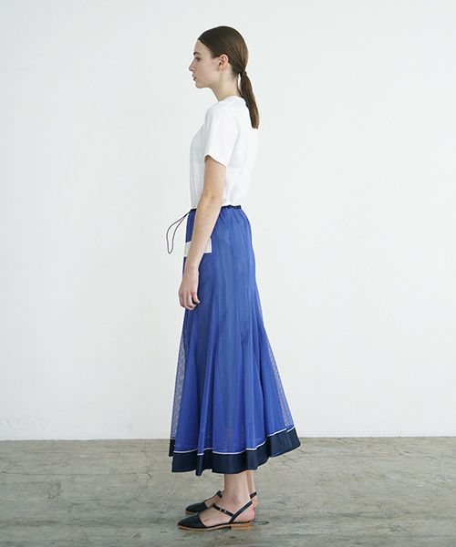 SWANLAKE スワンレイク .メッシュチューリップスカート [SK-1251/BLUE]