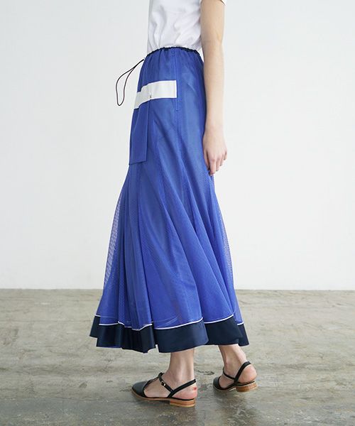 SWANLAKE スワンレイク .メッシュチューリップスカート [SK-1251/BLUE]