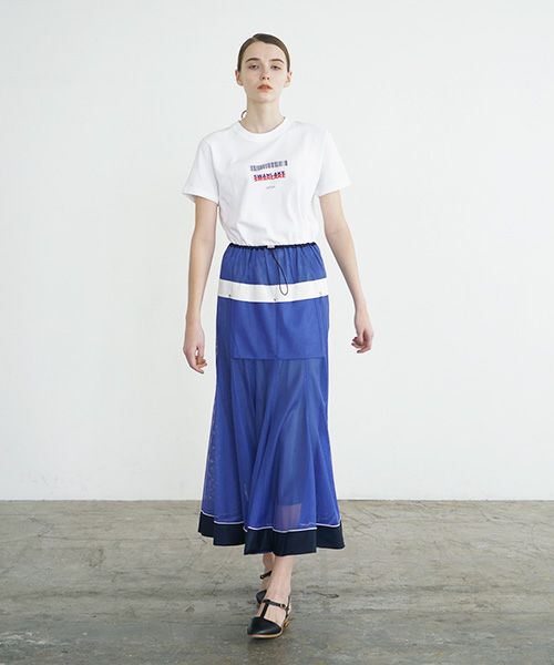SWANLAKE スワンレイク .メッシュチューリップスカート [SK-1251/BLUE]
