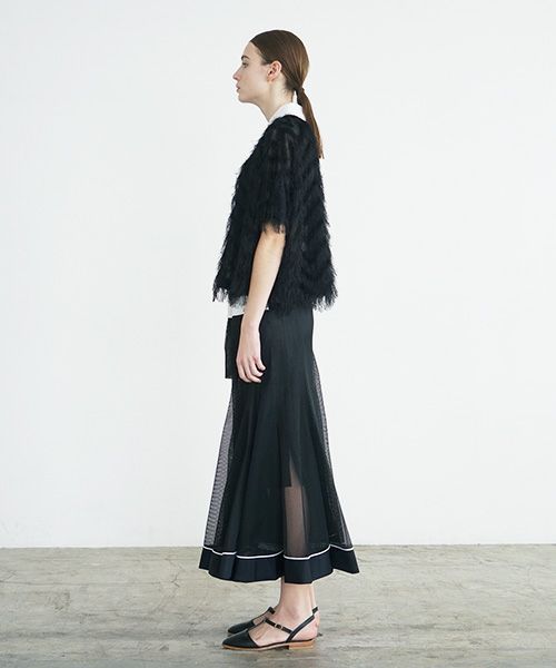 SWANLAKE スワンレイク .メッシュチューリップスカート [SK-1251/BALCK]