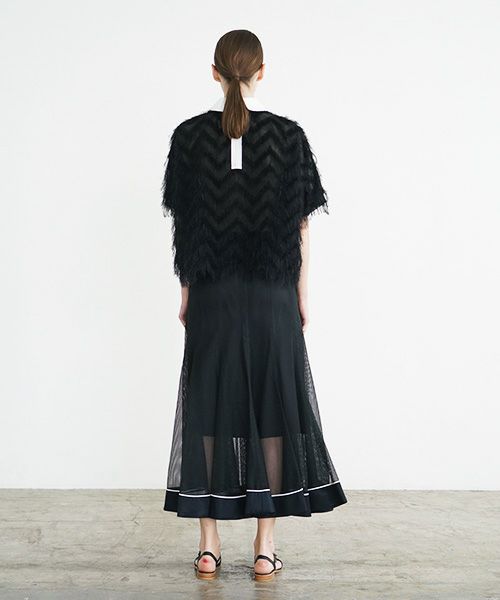 SWANLAKE スワンレイク .メッシュチューリップスカート [SK-1251/BALCK]