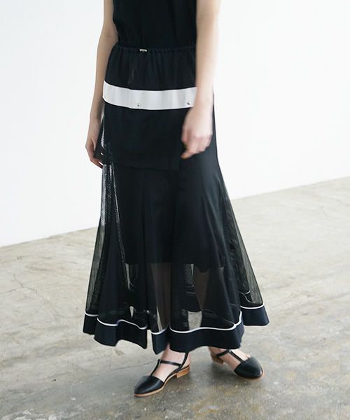 SWANLAKE スワンレイク .メッシュチューリップスカート [SK-1251/BALCK]