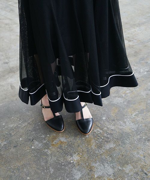 SWANLAKE スワンレイク .メッシュチューリップスカート [SK-1251/BALCK]