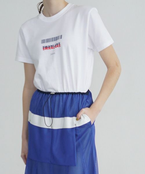 SWANLAKE スワンレイク .LOGO T [CT-1359/WHITE]