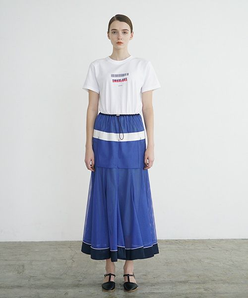 SWANLAKE スワンレイク .LOGO T [CT-1359/WHITE]