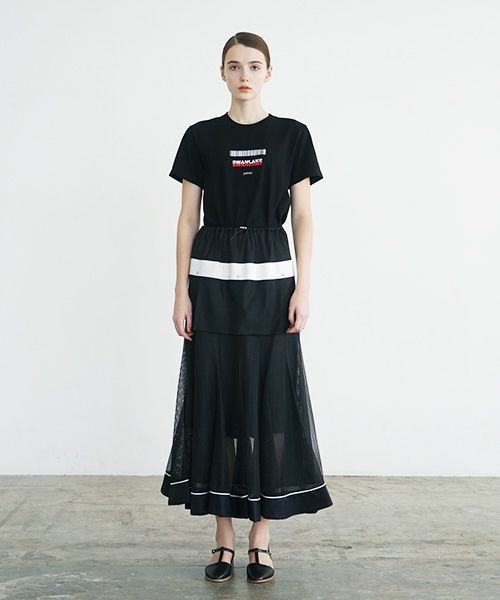 SWANLAKE スワンレイク .LOGO T [CT-1359/BLACK]