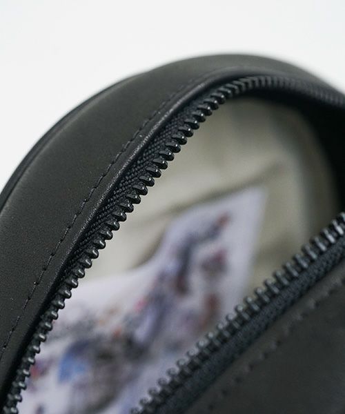 macromauro マクロマウロ.NO LETTER BAG CIRCLE M [BLACK]_