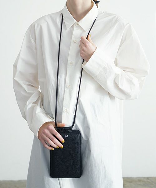 macromauro マクロマウロ.HORSE SHOULDER WALLET [BLACK]_