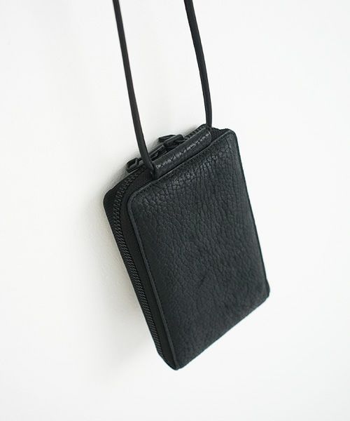 macromauro マクロマウロ.HORSE SHOULDER WALLET [BLACK]_