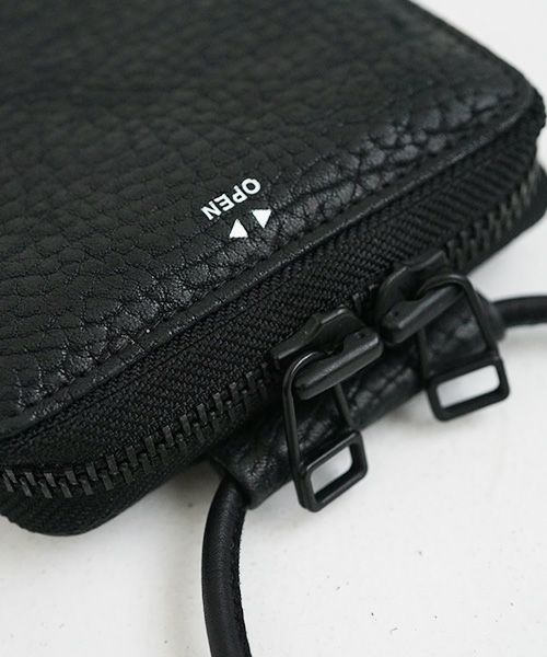 macromauro マクロマウロ.HORSE SHOULDER WALLET [BLACK]_