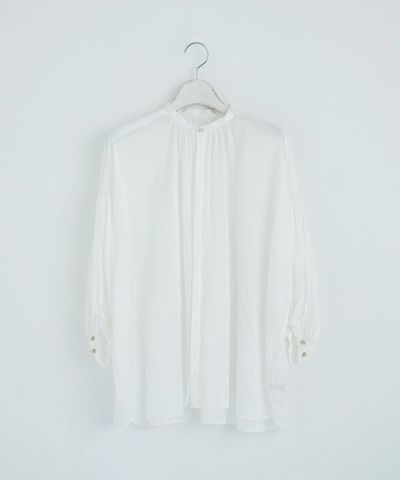 suzuki takayuki<br>スズキタカユキ<br>puff-sleeve blouse [A221-03/khaki/nude]