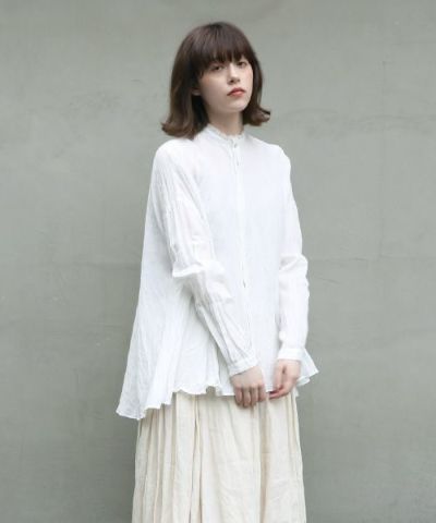 suzuki takayuki.スズキタカユキ.flared blouse [A221-07/nude-i]