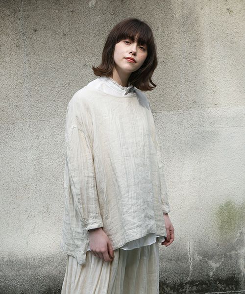 suzuki takayuki.スズキタカユキ.pullover blouse [A221-09/nude]
