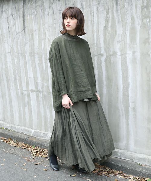 suzuki takayuki スズキタカユキ pullover blouse [A221-09/khaki]