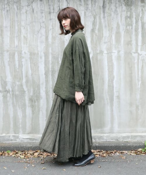 suzuki takayuki スズキタカユキ pullover blouse [A221-09/khaki]