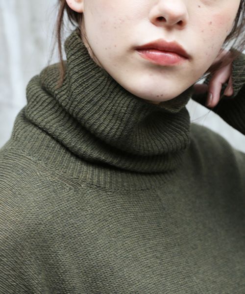 suzuki takayuki.スズキタカユキ.turtle-neck sweater I [A221-11/khaki]