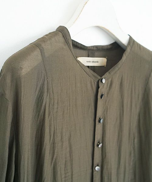 suzuki takayuki.スズキタカユキ.gathered dress [A221-16/khaki]