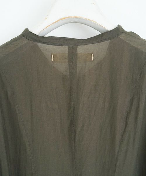 suzuki takayuki.スズキタカユキ.gathered dress [A221-16/khaki]