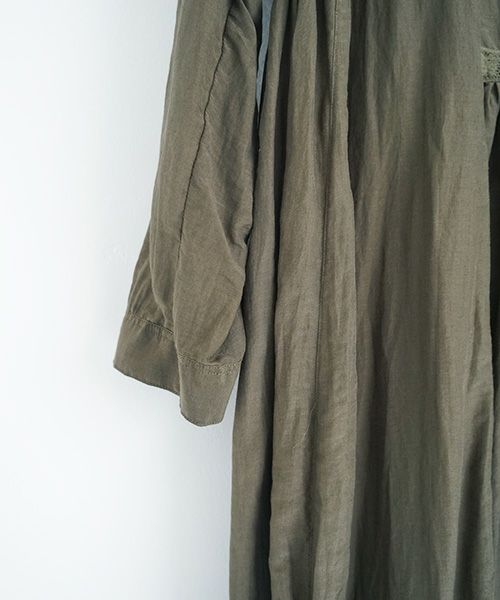 suzuki takayuki.スズキタカユキ.gathered dress [A221-16/khaki]