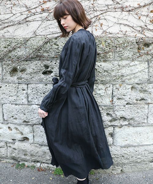 suzuki takayuki スズキタカユキ flared dress [A221-18/black]