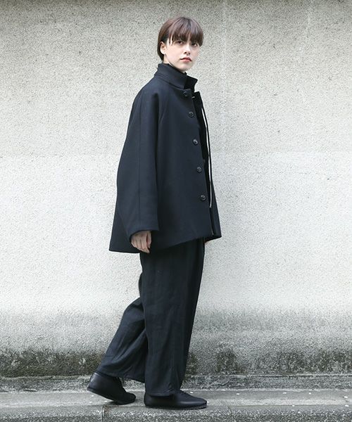 suzuki takayuki.スズキタカユキ.short coat [A221-21/black]