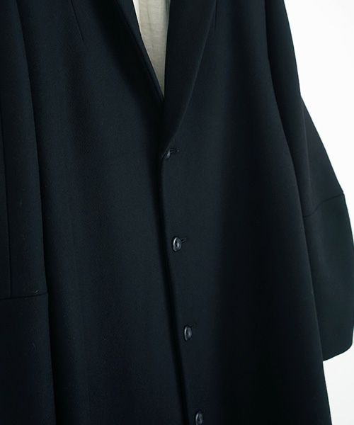 suzuki takayuki.スズキタカユキ.tailored-collar coat [A221-22/black]