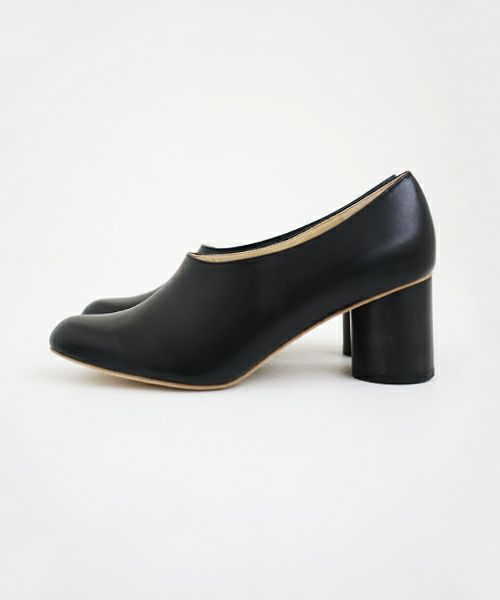 _Fot フォート wood heel mule sandals soft_circle(maple) [/black soft]_