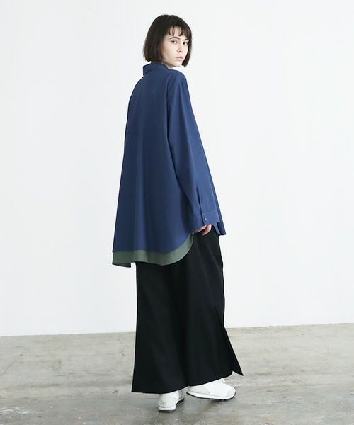 VUy.ヴウワイ.two slit shirt vuy-a23-s01[BLUE]_