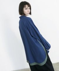 VUy.ヴウワイ.two slit shirt vuy-a23-s01[BLUE]_