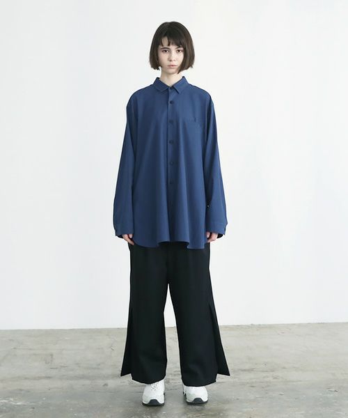 VUy.ヴウワイ.two slit shirt vuy-a23-s01[BLUE]_