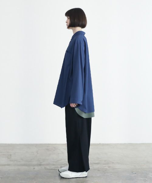 VUy.ヴウワイ.two slit shirt vuy-a23-s01[BLUE]_
