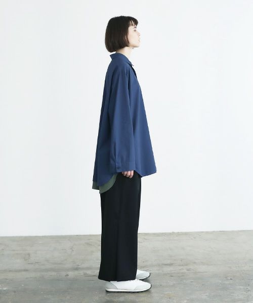 VUy.ヴウワイ.two slit shirt vuy-a23-s01[BLUE]_