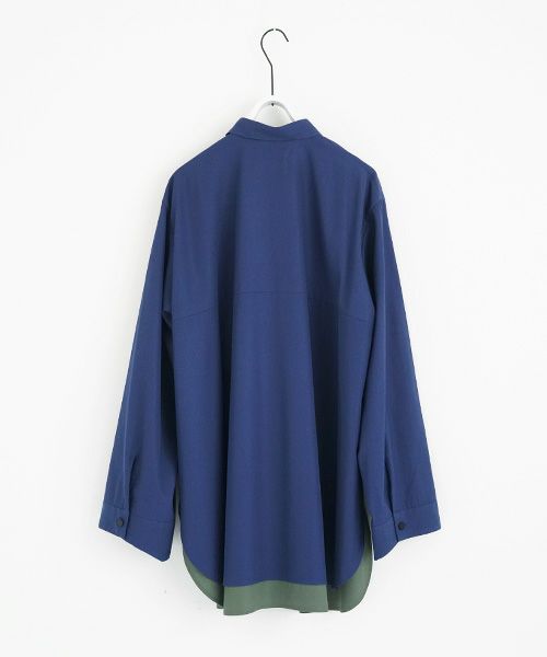 VUy.ヴウワイ.two slit shirt vuy-a23-s01[BLUE]_