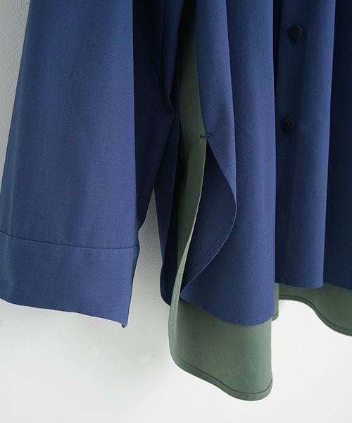 VUy.ヴウワイ.two slit shirt vuy-a23-s01[BLUE]_