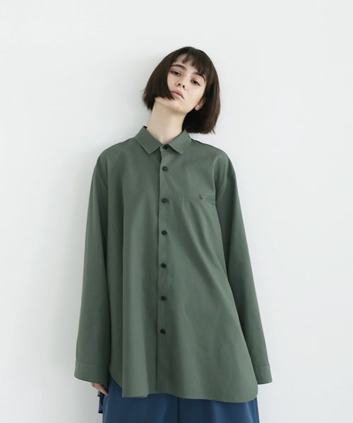 VUy.ヴウワイ.two slit shirt vuy-a12-s01[GREEN]