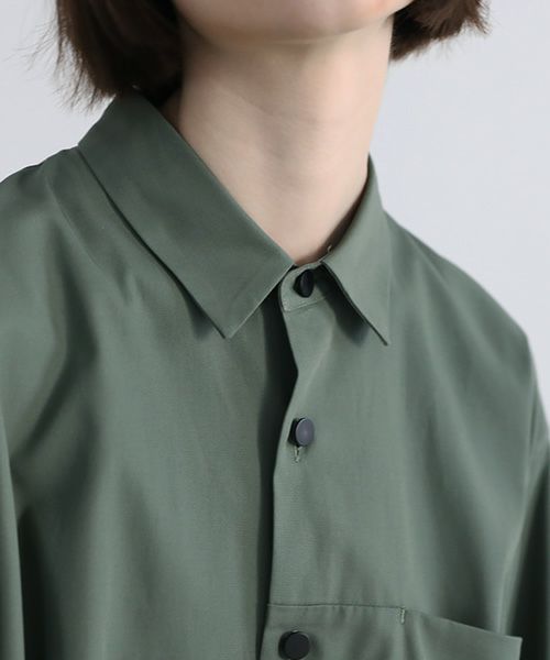 VUy.ヴウワイ.two slit shirt vuy-a12-s01[GREEN]