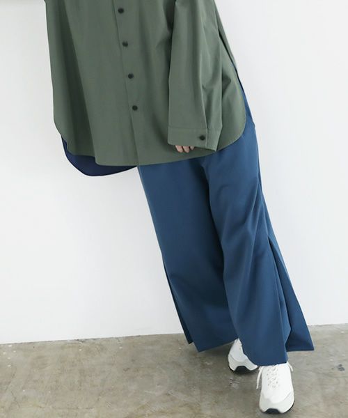 VUy.ヴウワイ.two slit shirt vuy-a12-s01[GREEN]